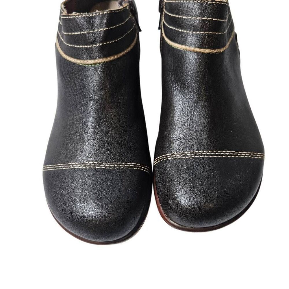 Jambu womens black leather Beijing ankle boots. 10M. New! - Picture 3 of 8